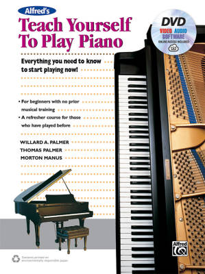 Alfred Publishing - Alfreds Teach Yourself to Play Piano - Manus/Palmer/Palmer - Piano - Book/DVD/Audio, Video & Software Online