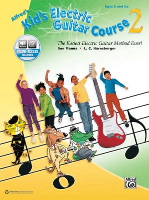 Alfred Publishing - Alfreds Kids Electric Guitar Course 2 - Manus/Harnsberger - Book/Audio Online