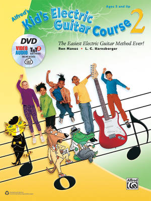 Alfred Publishing - Alfreds Kids Electric Guitar Course 2 - Manus/Harnsberger - Book/DVD/Audio, Video, Software Online