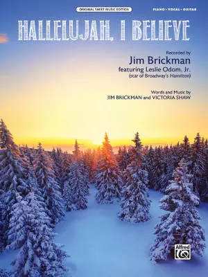 Hallelujah, I Believe - Brickman/Shaw - Piano/Vocal/Guitar - Sheet Music
