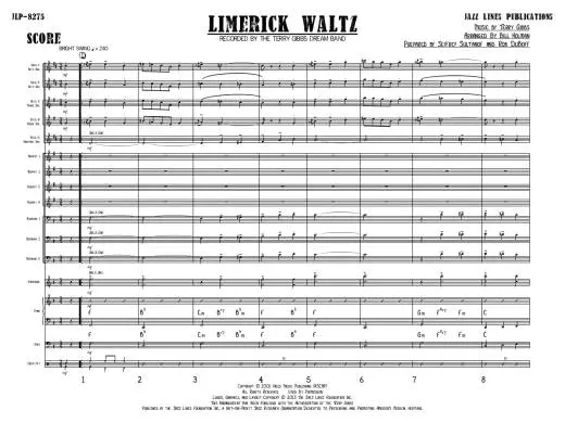 Limerick Waltz - Gibbs/Holman - Jazz Ensemble - Gr. Difficult