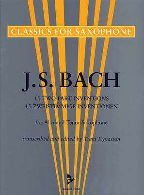 15 Two-Part Inventions (15 Zweistimmige Inventionen) - Bach/Kynaston - Saxophone Duet (Alto & Tenor) - Book