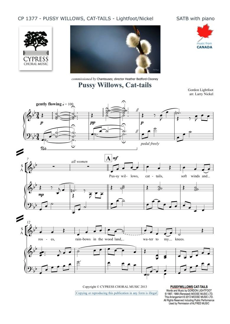 Pussy Willow, Cat-tails - Lightfoot/Nickel - SATB