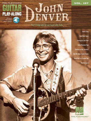 John Denver: Guitar Play-Along Volume 187 - Guitar TAB - Book/Audio Online