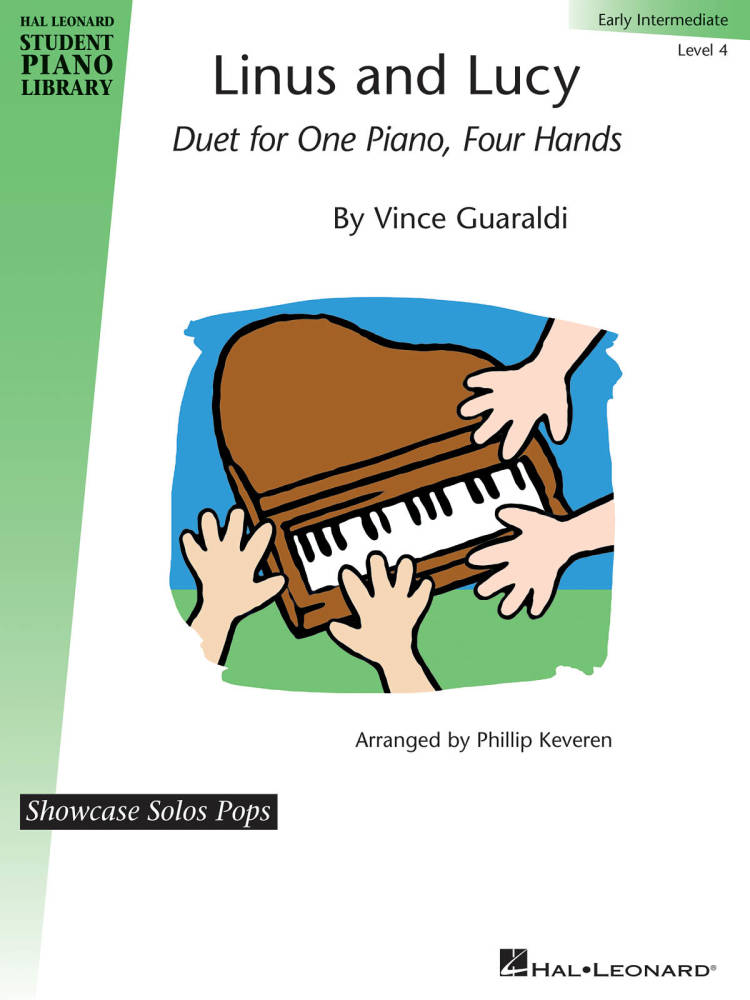 Linus and Lucy - Guaraldi/Keveren - Piano Duet (1 Piano, 4 Hands)