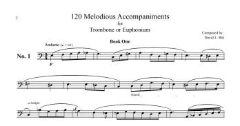Melodious Accompaniments to Harmonize the Etudes of Joannes Rochut - Ritt - Trombone/Euphonium - Book