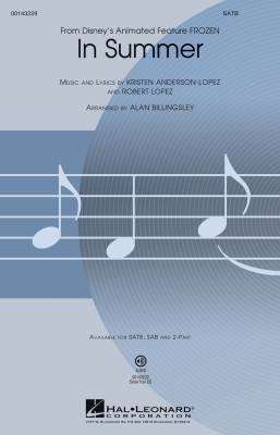 Hal Leonard - In Summer (from Frozen) - Lopez/Anderson-Lopez/Billingsley - SATB