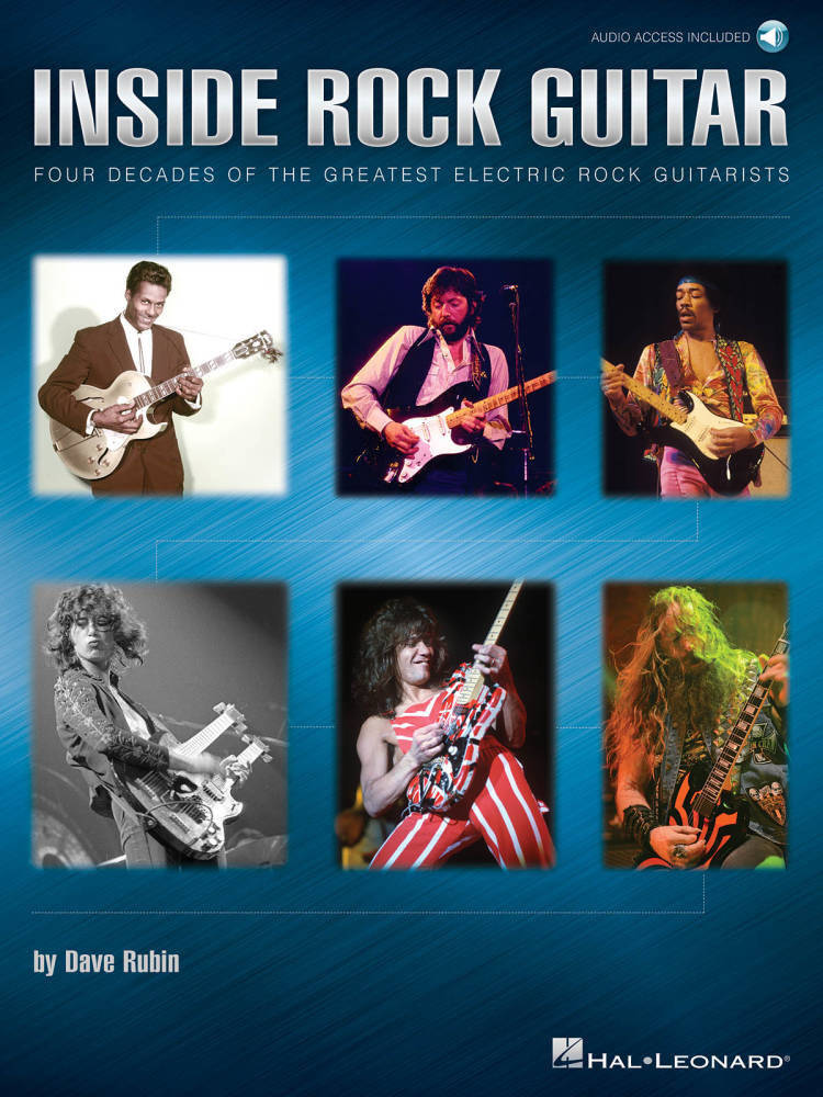 Inside Rock Guitar: Four Decades of the Greatest Electric Rock Guitarists - Rubin - Guitar TAB/Audio Online - Book