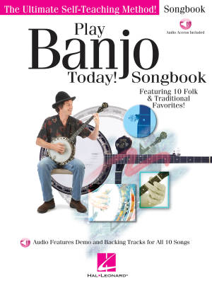 Hal Leonard - Play Banjo Today! Song Book - Banjo TAB - Book/Audio Online