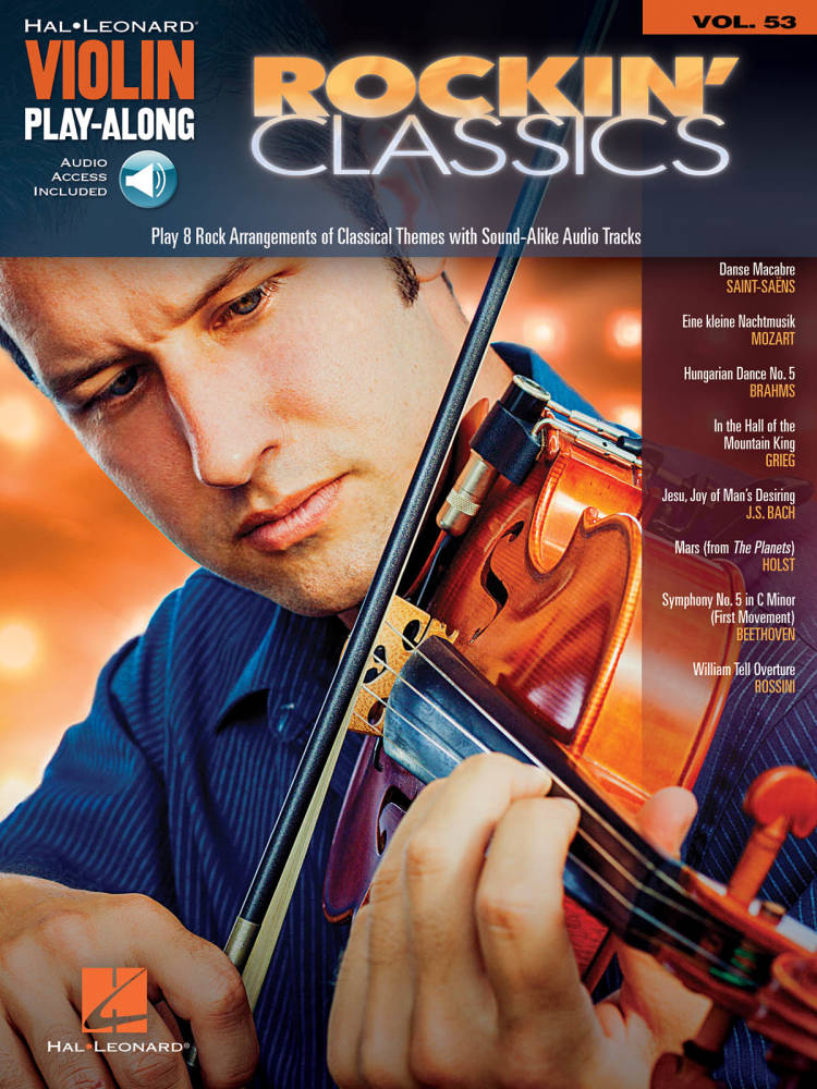 Rockin\' Classics: Violin Play-Along Volume 53 - Book/Audio Online