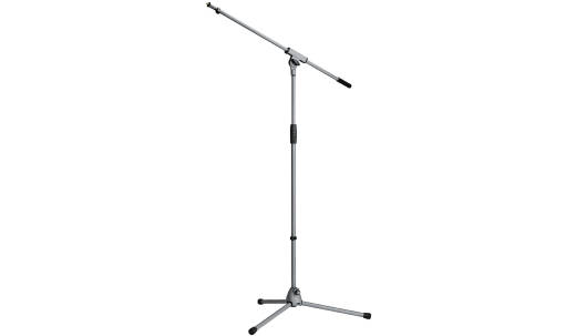 K & M Stands - Microphone Stand with Soft Touch - Grey