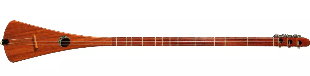 Padouk Strumstick - Key of G w/Pickup - Star/Moon Rosette