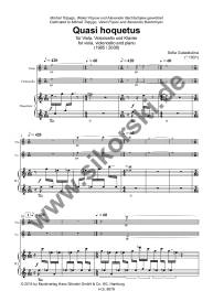 Quasi Hoquetus for viola, violoncello and piano - Gubaidulina - Score/Parts