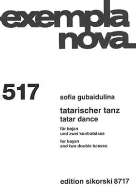 Tatar Dance for bayan and two double basses - Gubaidulina - Score/Parts