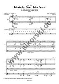 Tatar Dance for bayan and two double basses - Gubaidulina - Score/Parts