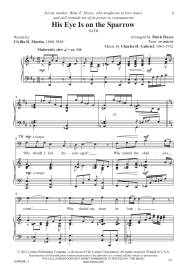 His Eye Is on the Sparrow - Hayes- SATB