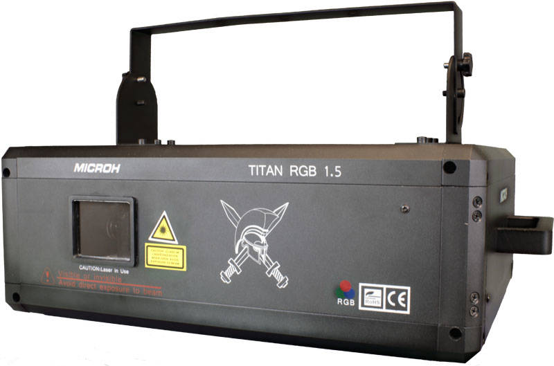Titan MKII 1.5W RGB DMX ILDA Scanning Laser