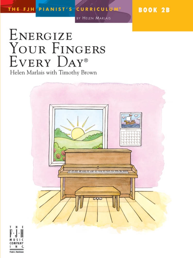 Energize Your Fingers Every Day, Book 2B - Marlais/Brown - Piano - Book