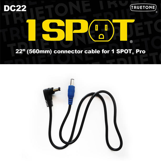 1 Spot 22\'\' Male R-Angle to Male Straight Power Adaptor Cable