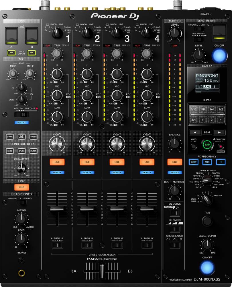 4-Channel Digital Pro-DJ Mixer