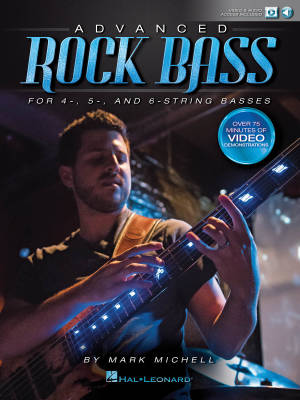 Advanced Rock Bass for 4-, 5- and 6-String Basses - Michell - Book/Media Online