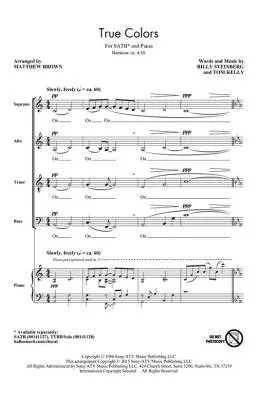 True Colors- Steinberg/Kelly/Brown - SATB