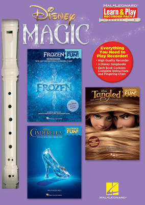Hal Leonard - Disney Magic -- Learn & Play Recorder Pack: 3 Songbooks + Recorder - Books/Recorder