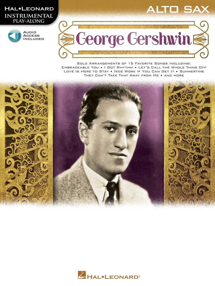 George Gershwin: Instrumental Play-Along for Alto Sax - Gershwin - Book/Audio Online
