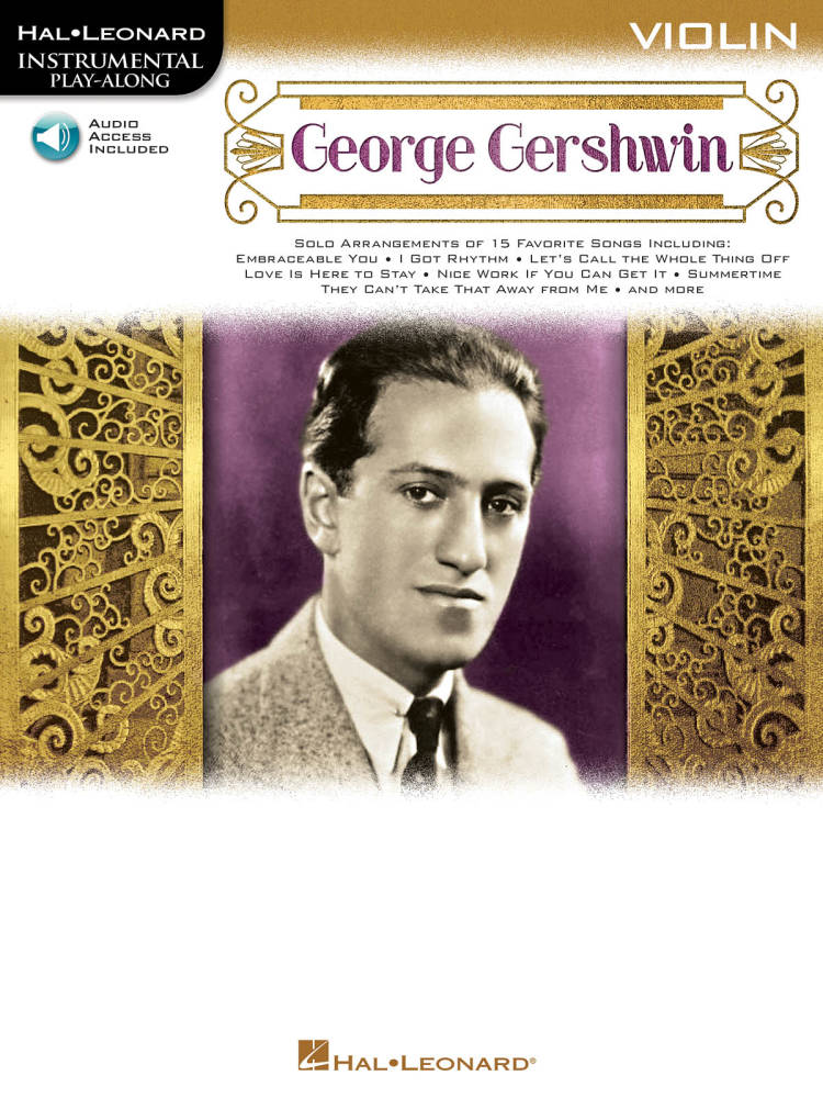 George Gershwin: Instrumental Play-Along for Violin - Gershwin - Book/Audio Online