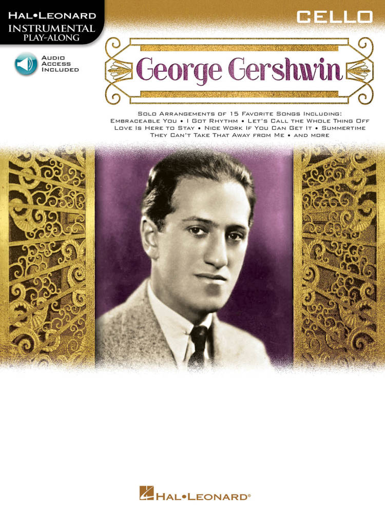 George Gershwin: Instrumental Play-Along for Cello - Gershwin - Book/Audio Online