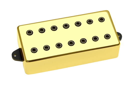 DiMarzio - Titan 7-String Neck Humbucker PIckup - Gold Cover with Black Poles