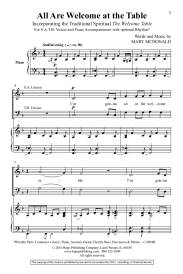 All Are Welcome at the Table - McDonald - SATB
