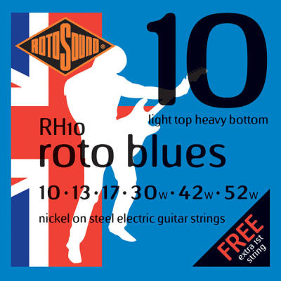 Rotosound - Nickel 10-52 Light Top Heavy Bottom Electric Strings