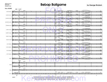 Bebop Ballgame - Shutack - Jazz Ensemble - Gr. Medium