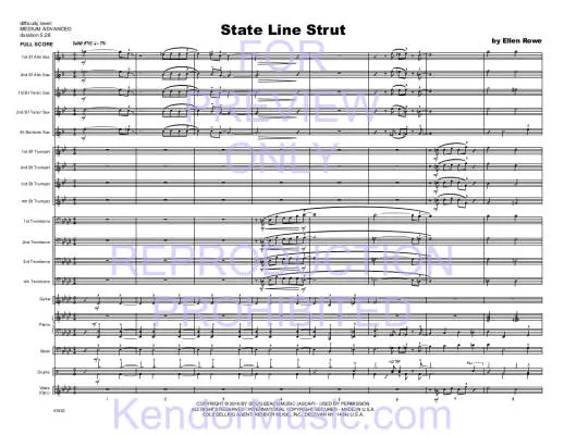 State Line Strut - Rowe - Jazz Ensemble - Gr. Medium Advanced