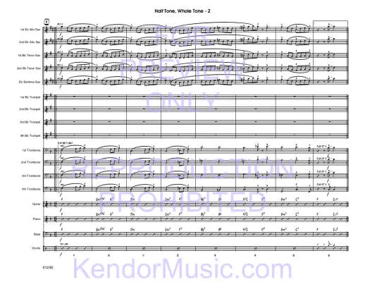 Half Tone, Whole Tone - Niehaus - Jazz Ensemble - Gr. Medium