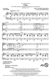 One (from A Chorus Line) - Kleban/Hamlisch/Kerr - SATB