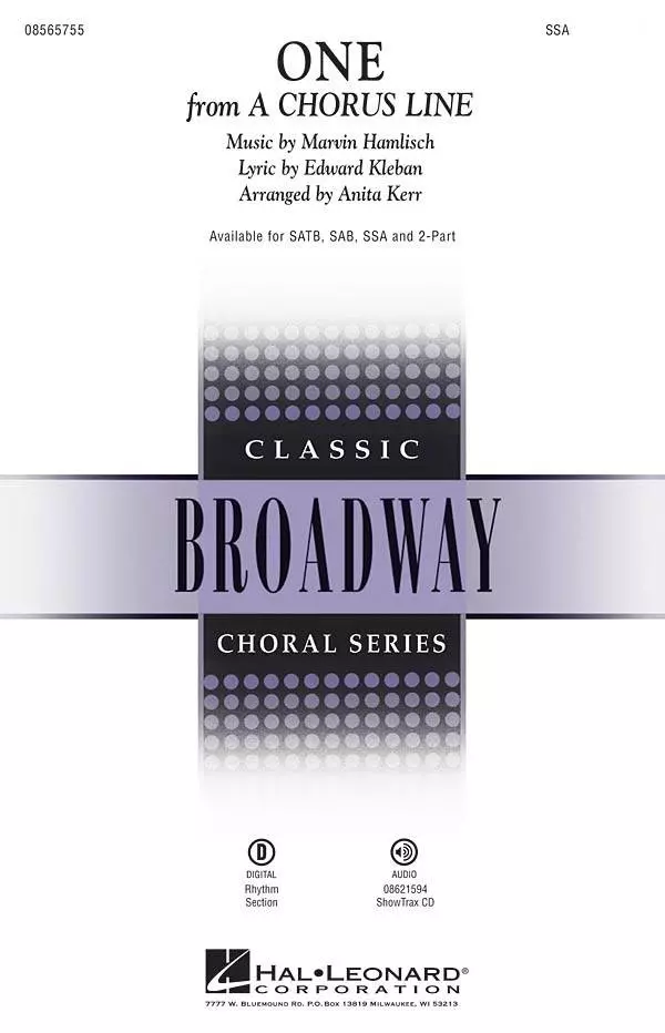 One (from A Chorus Line) - Kleban/Hamlisch/Kerr - SSA