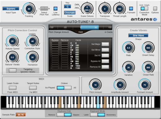Auto-Tune 8 Native Automatic/Graphical Pitch Correction