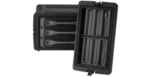 6U Roto Molded Rack w/TSA Lock & In-Line Wheels