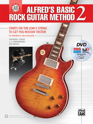 Alfred\'s Basic Rock Guitar Method 2 - Gunod/Harnsberger/Manus - Book/DVD/Media Online