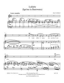 Two Songs from the Zulu - Coulthard - Soprano/Piano - Sheet Music