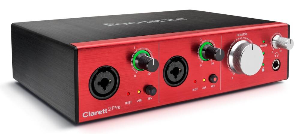 Clarett 2Pre 24/192 10-In/4-Out Thunderbolt Audio Inteface