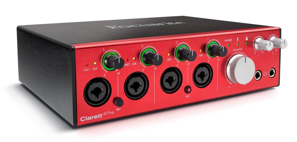 Clarett 4Pre 24/192 18-In/8-Out Thunderbolt Audio Interface