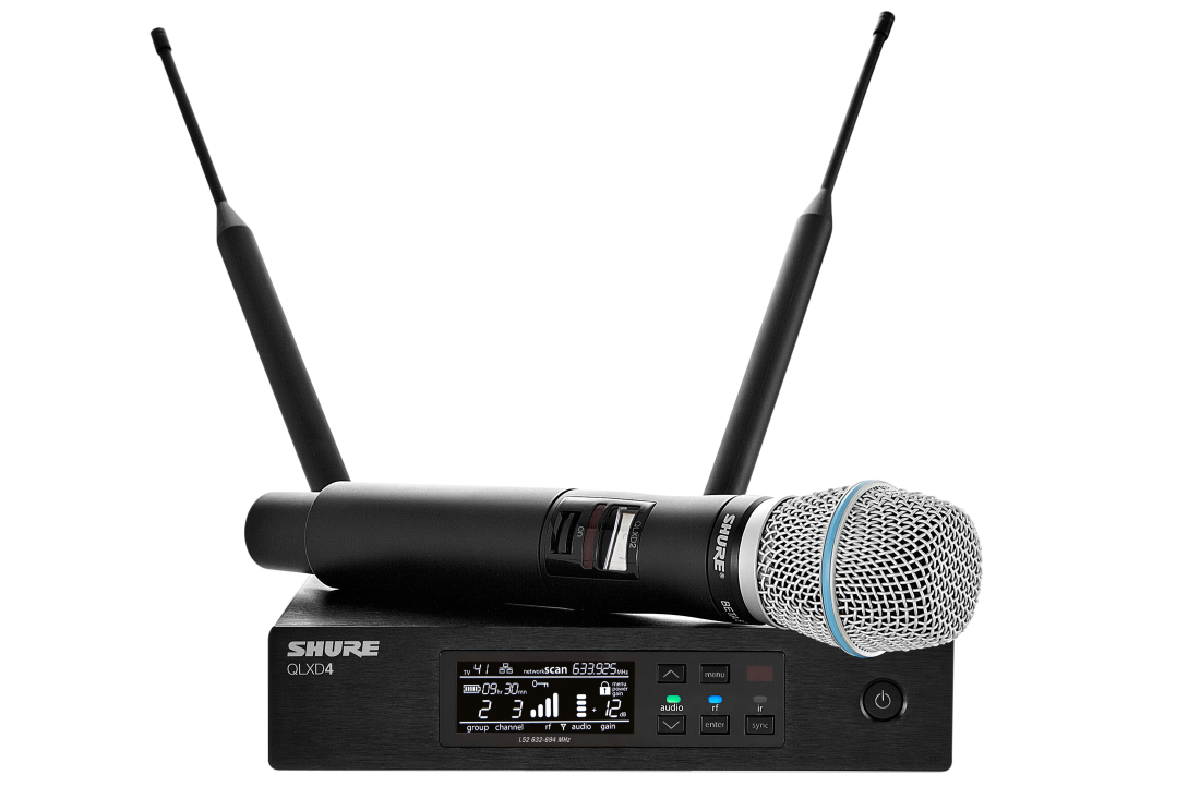 QLXD24 B87A Handheld Wireless Microphone System G50 Band