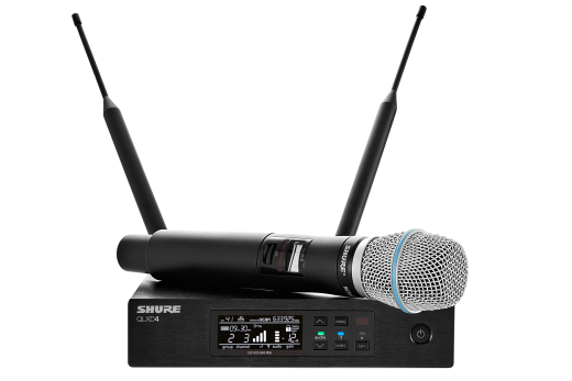 Shure - QLXD24/B87A Handheld Wireless Microphone System (H50 Band)