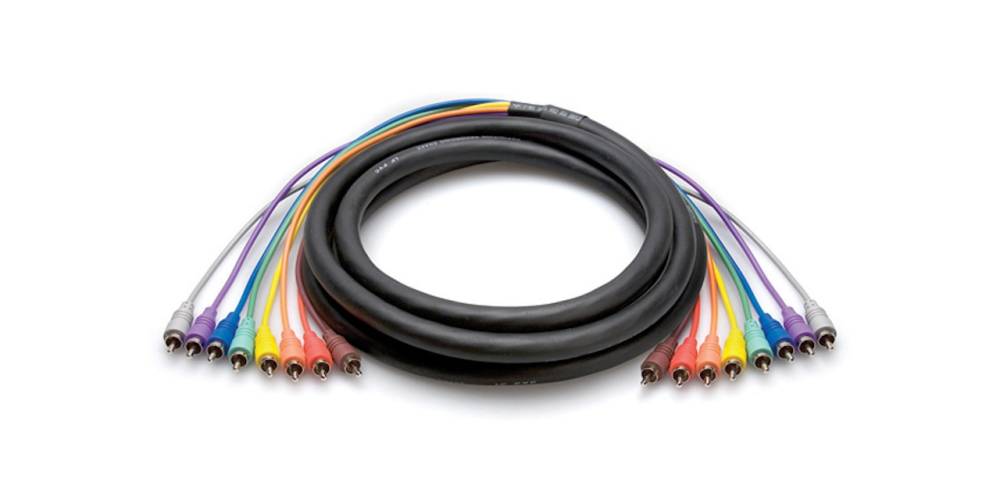 Unbalanced Snake Cable, RCA to RCA, 2m