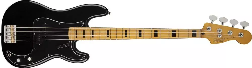 Classic Vibe Precision Bass 70\'s 4-String Guitar Maple - Black