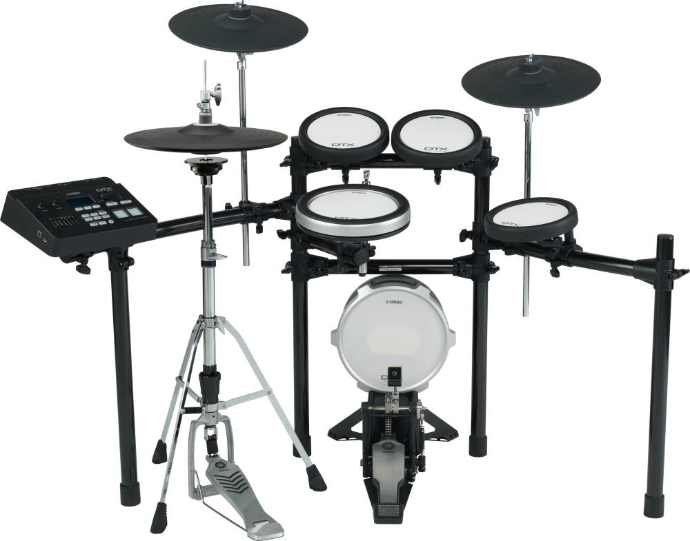 Yamaha - DTX700K 5-Piece Electronic Drum Kit + KP100 Kick Drum w/TCS Pads &  Hihat Stand