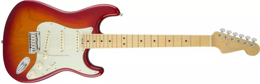 American Elite Stratocaster, Maple Fingerboard, Aged Cherry Burst (Ash)